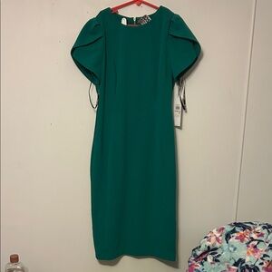 Calvin Klein Teal Midi Dress